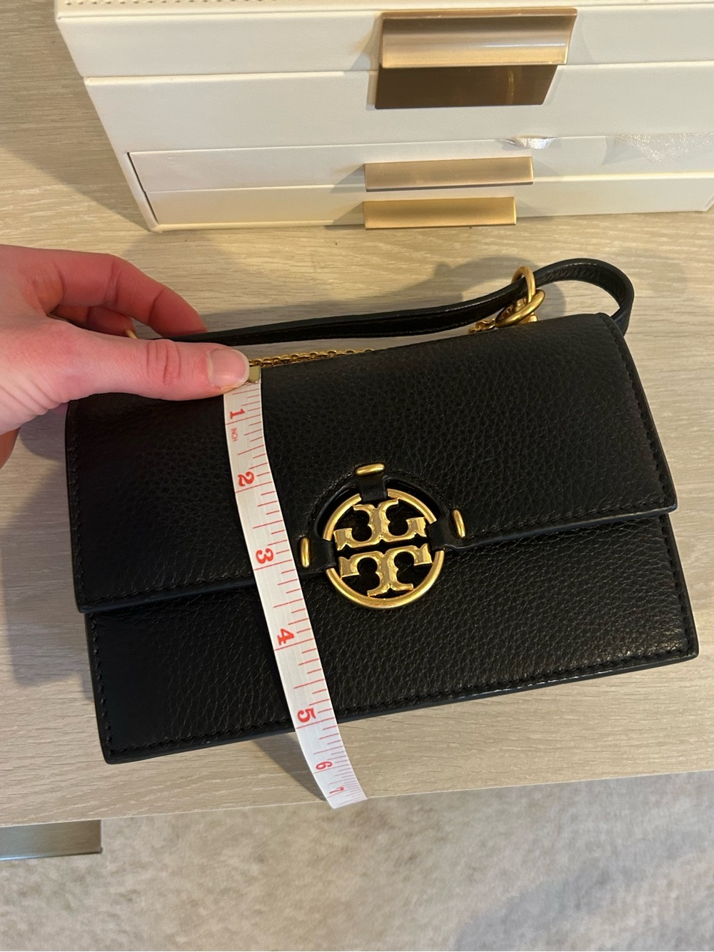 Tory Burch Miller Mini Leather Crossbody Bag - Picture 8 of 9